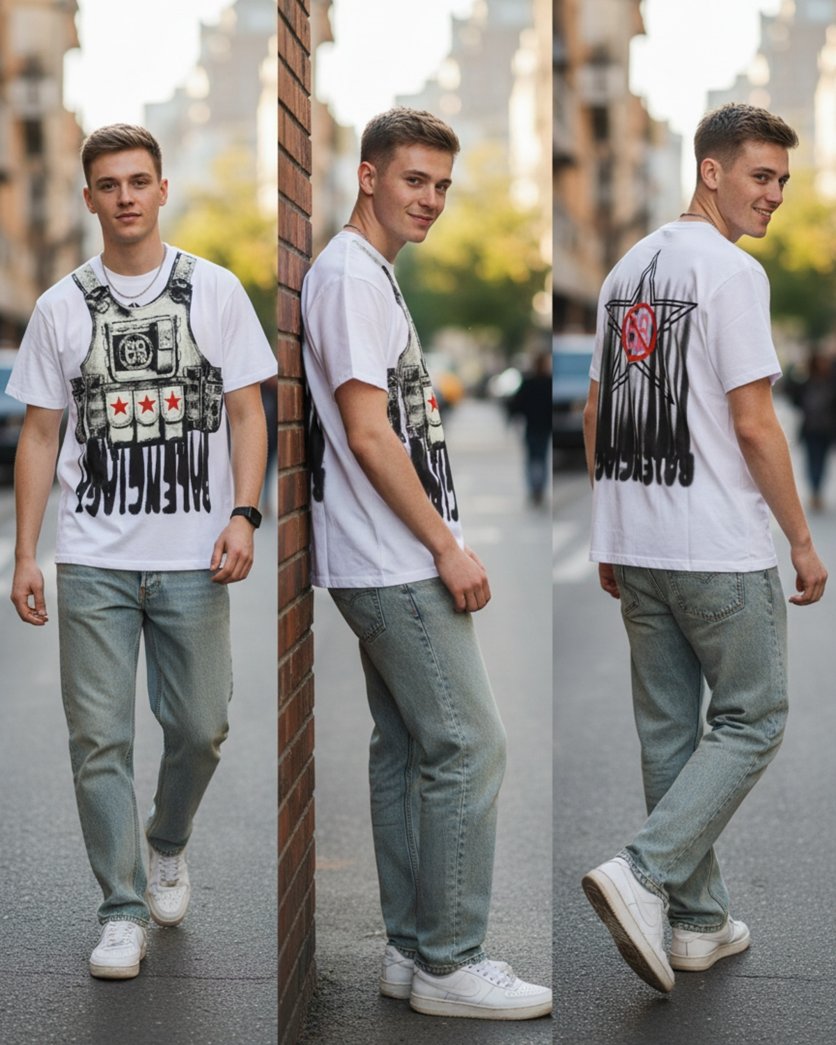 Stylish Custom Printed T-Shirt - Bold Graphic Streetwear Tee