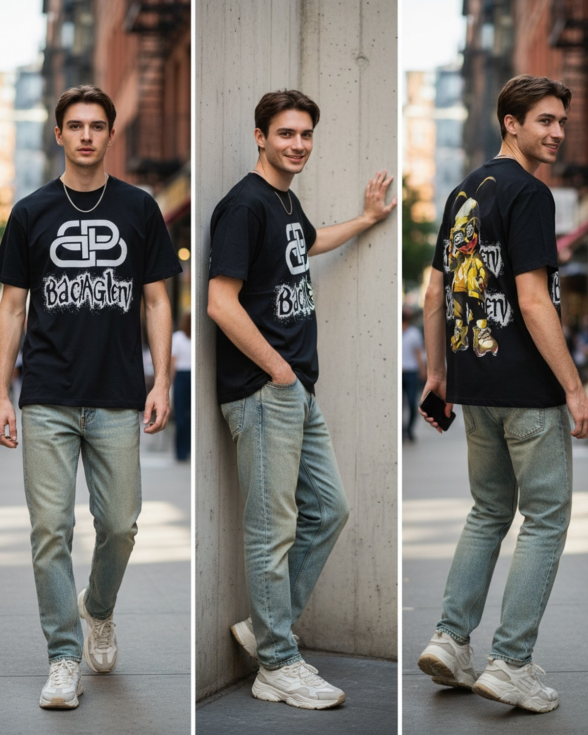 Stylish Custom Printed T-Shirt - Bold Graphic Streetwear Tee