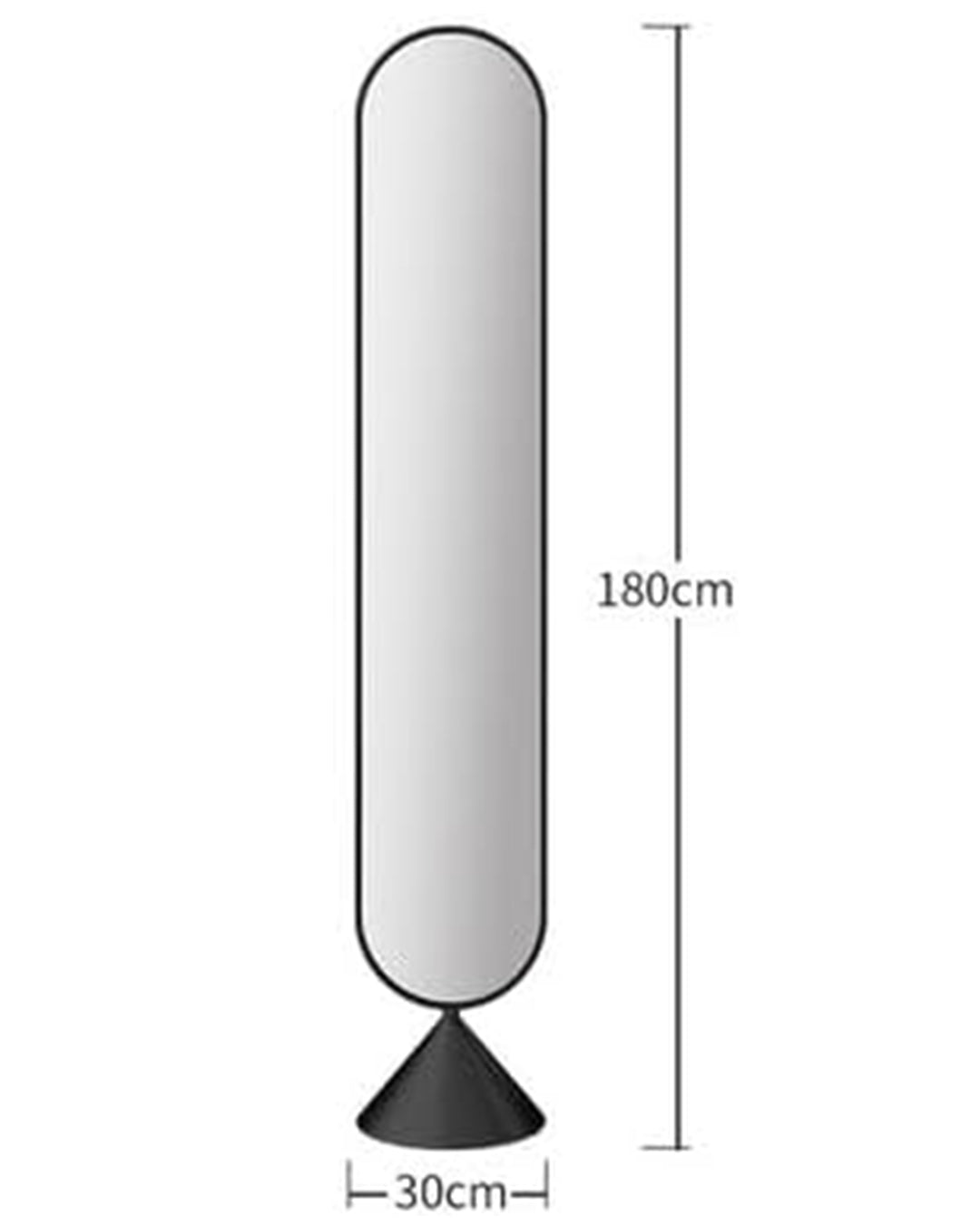 Full Body Mirror Floor to Ceiling Mirror | Lifesize Mirror