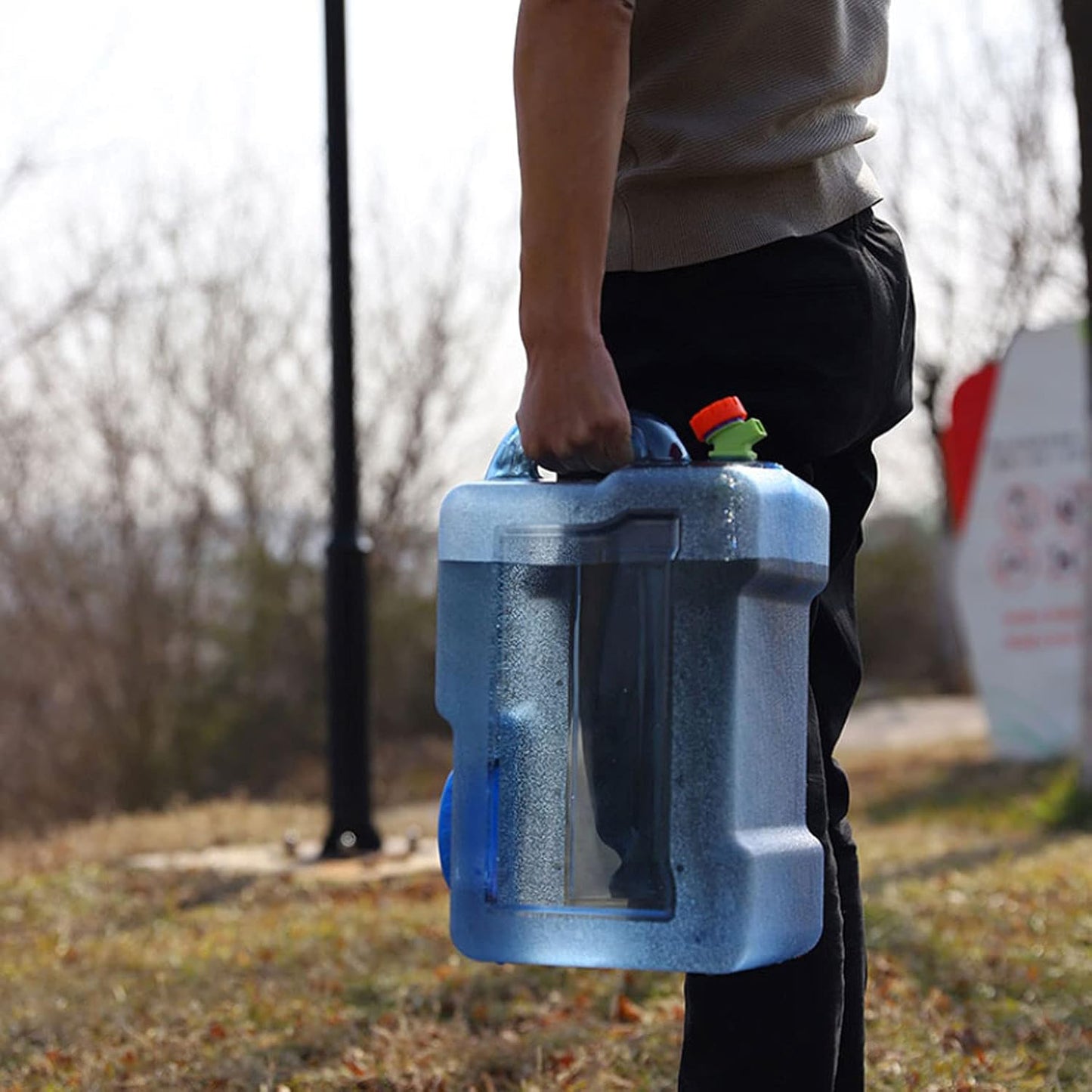 22L Portable Water Container with Rotating Faucet-KYAMSTORE