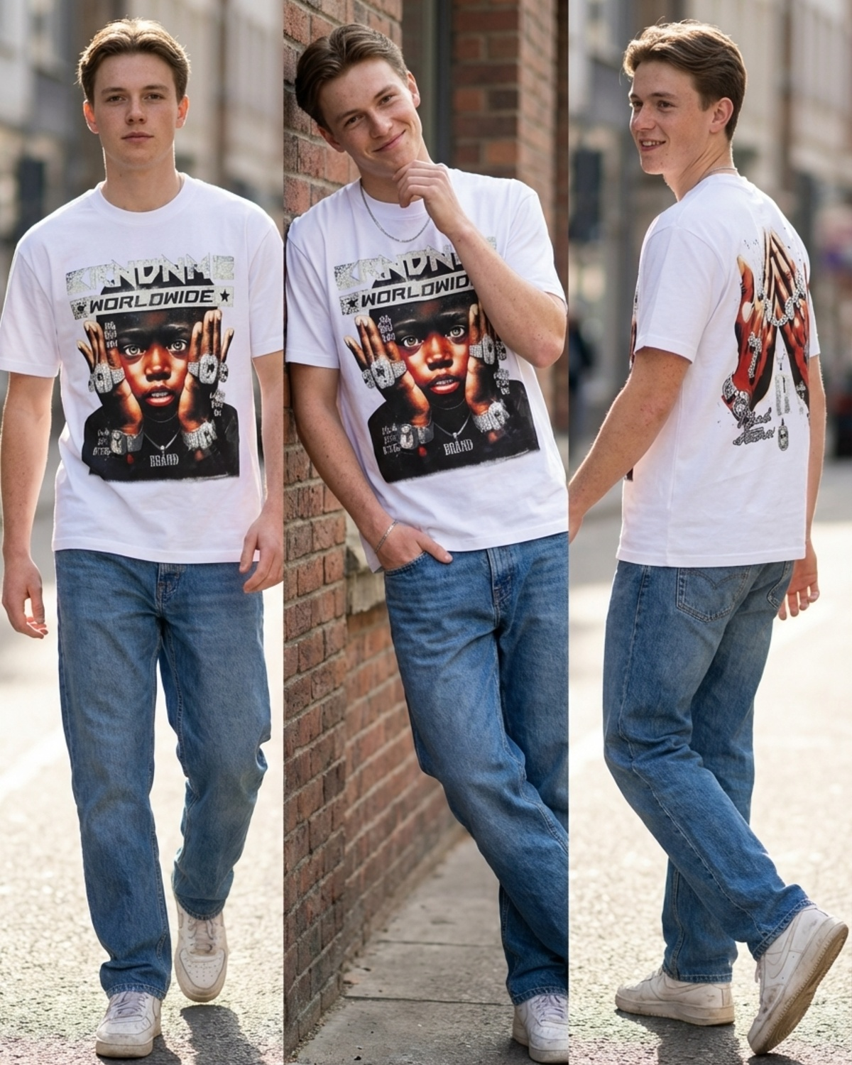 Stylish Custom Printed T-Shirt - Bold Graphic Streetwear Tee