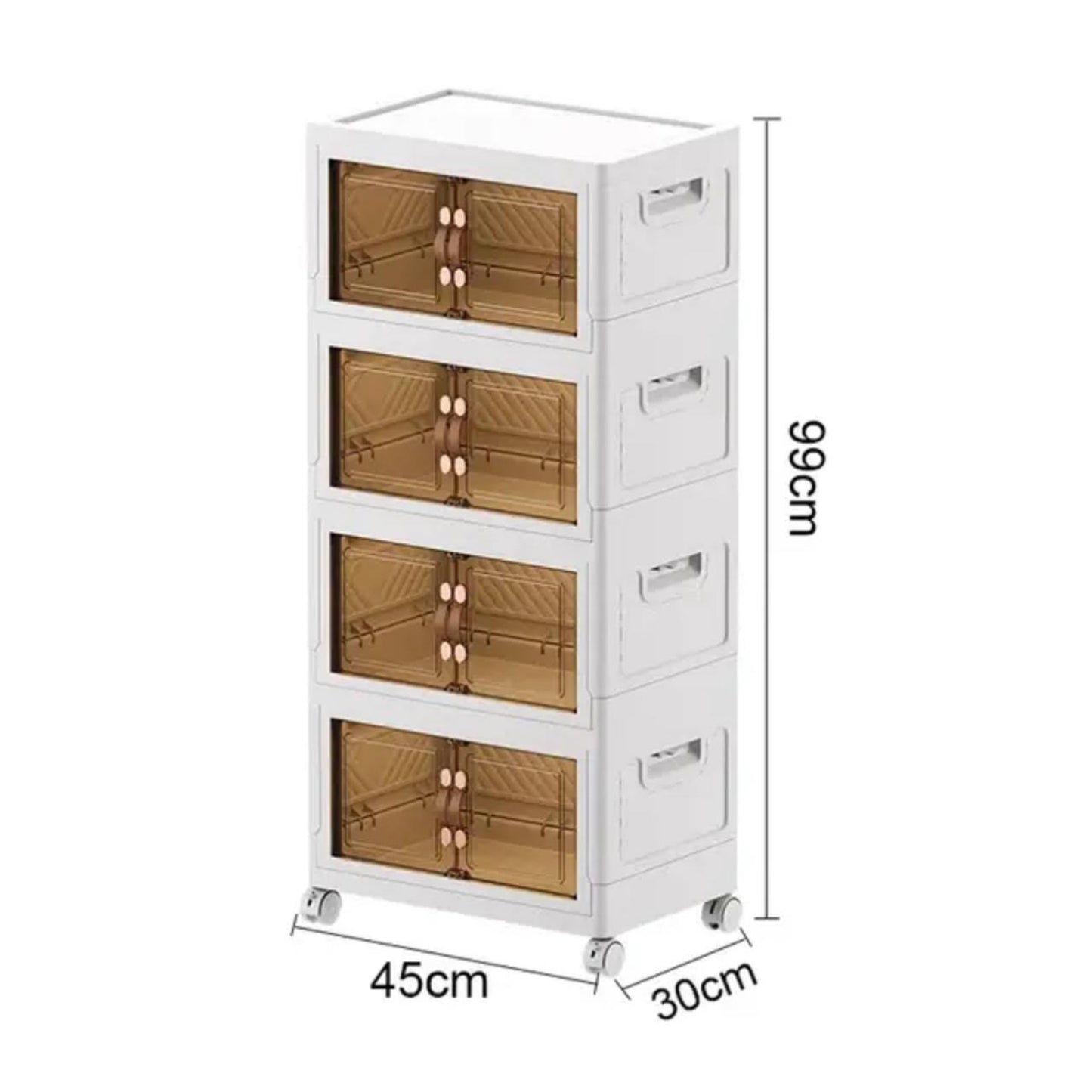 4-Tier Storage Boxes with Wheels-KYAMSTORE