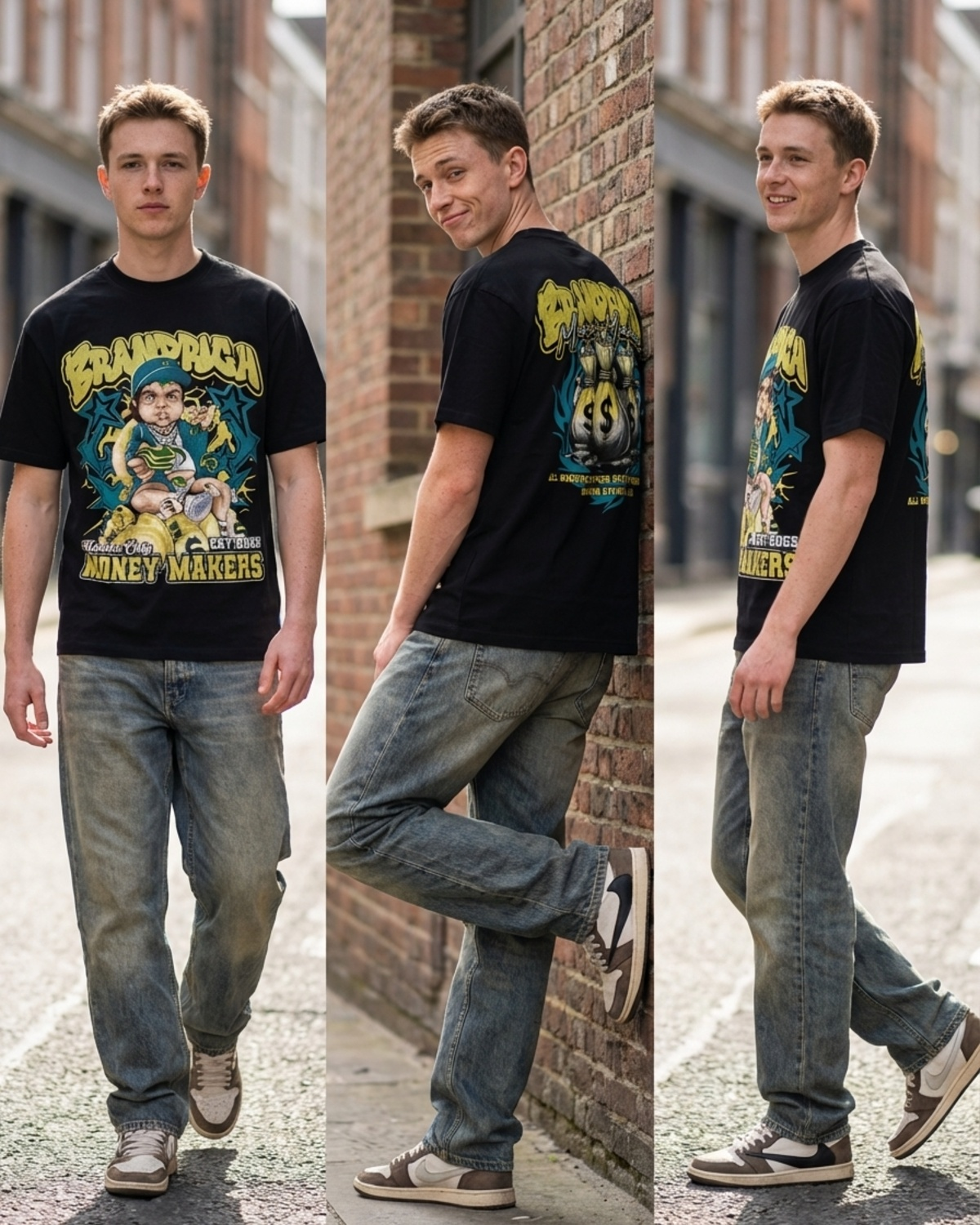 Stylish Custom Printed T-Shirt - Bold Graphic Streetwear Tee