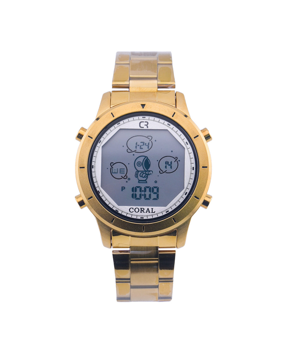 Coral Premium Quality Digital Watch For Men | Stainless Steel Strap (9177)-KYAMSTORE