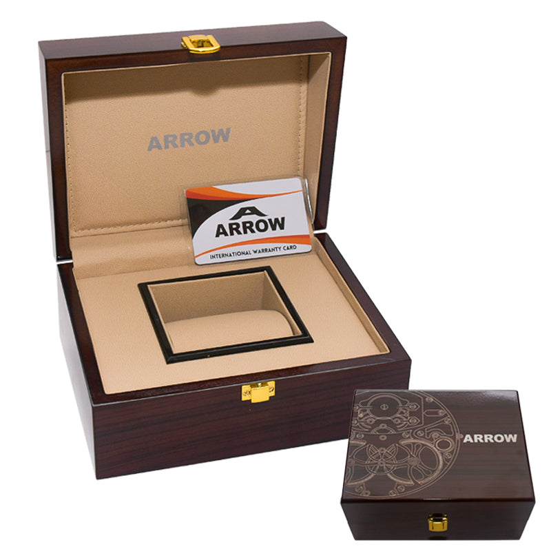 ARROW ARROW Premium Brass Analog Square Couple Watch | Special Glass | Color Gold TT (5930)-KYAMSTORE