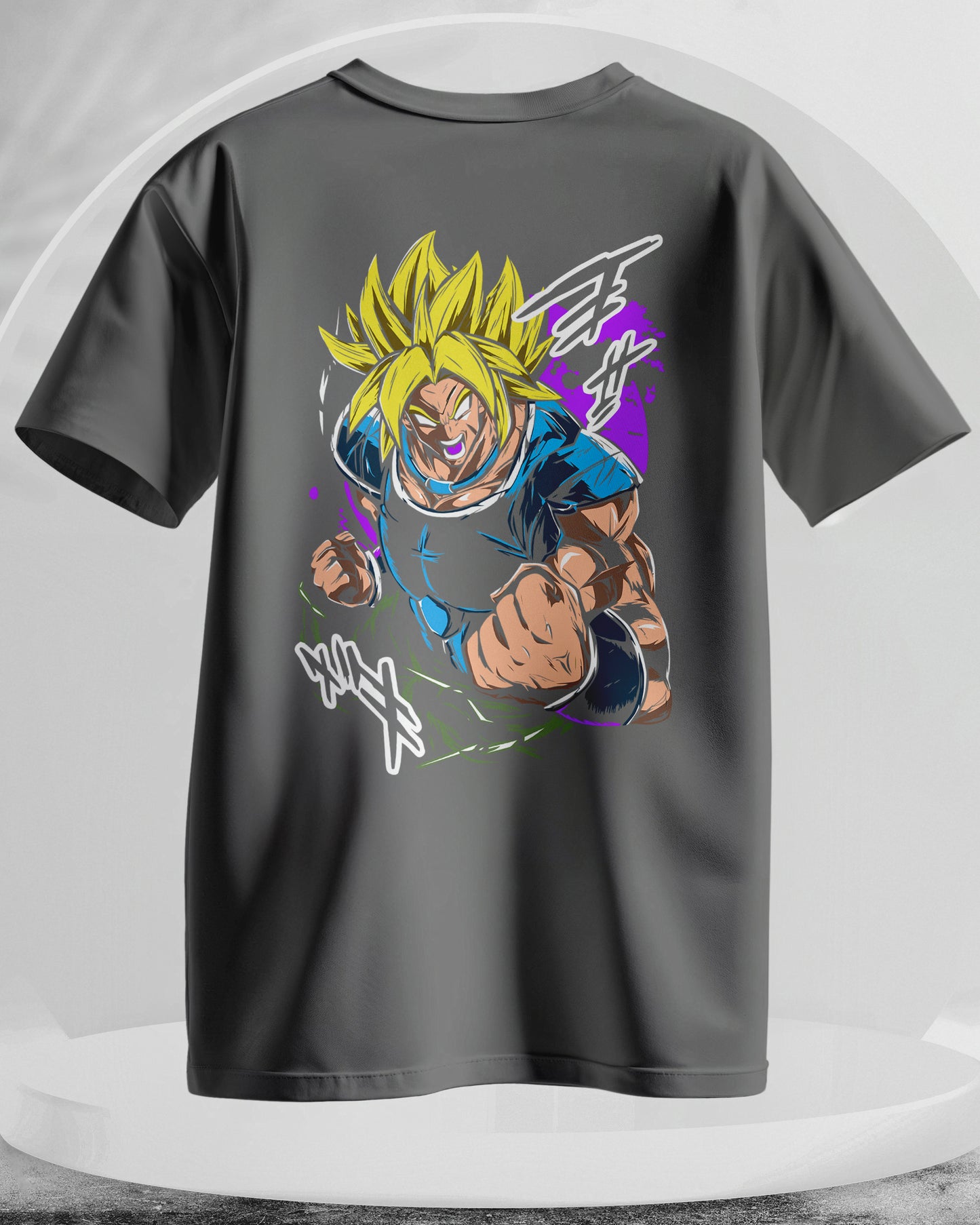 Son Goku Dragon Ball - Men Stylish Back Printed T-Shirts – (Regular)