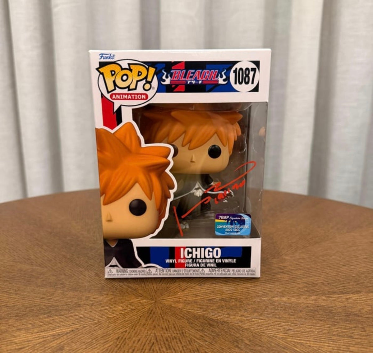Funko Pop! Bleach - Ichigo Kurosaki #1087 (Autographed - JSA Certified, 2022 SDCC Exclusive)
