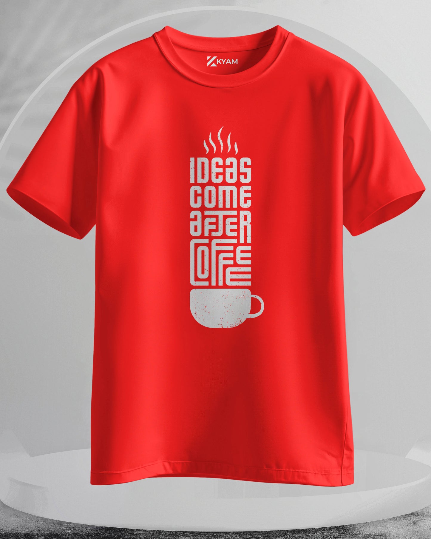 Ideas Comes After Coffee - Men Stylish Printed T-Shirts – (Regular)