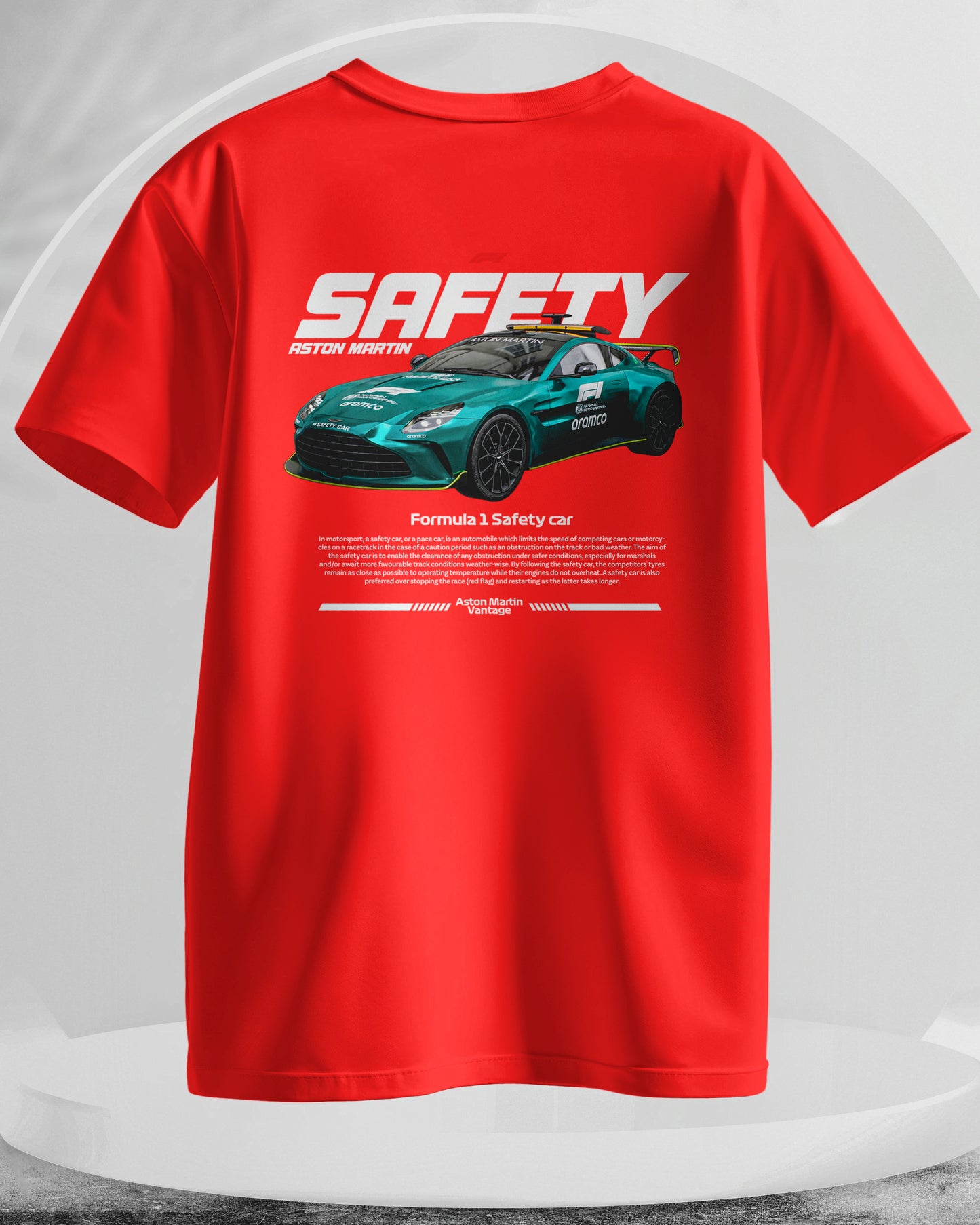 F1 SAFTY - Men Stylish Back Printed T-Shirts – (Regular)