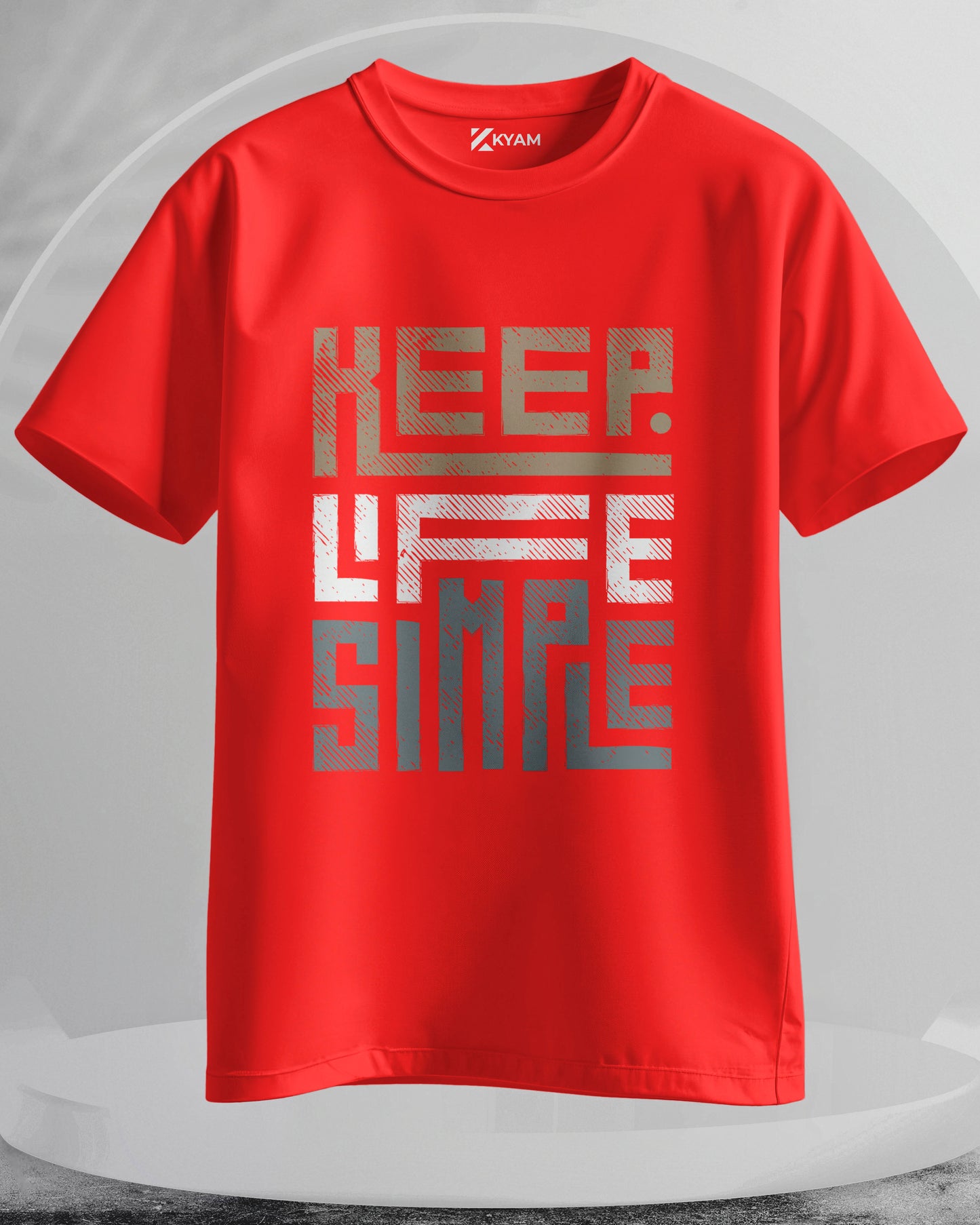 Keep Life Simple - Men Stylish Printed T-Shirts – (Regular)