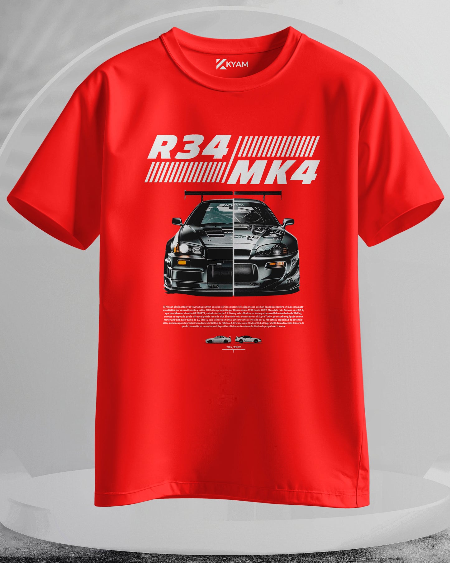Nissan Skyline R34 | Toyota Supra MK4 - Men Stylish Printed T-Shirts – (Regular)