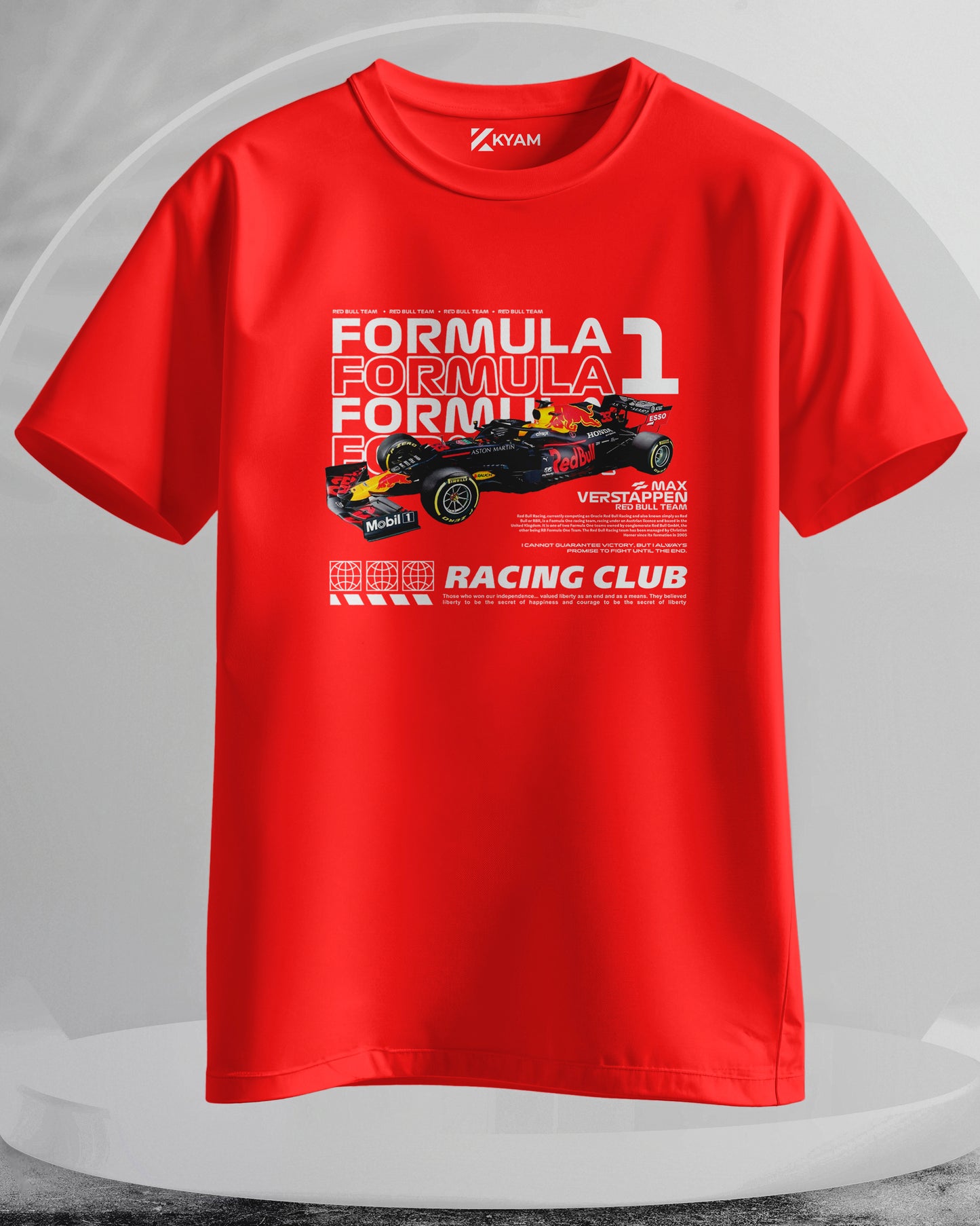 Formula 1 Red Bull Team - Men Stylish Printed T-Shirts – (Regular)