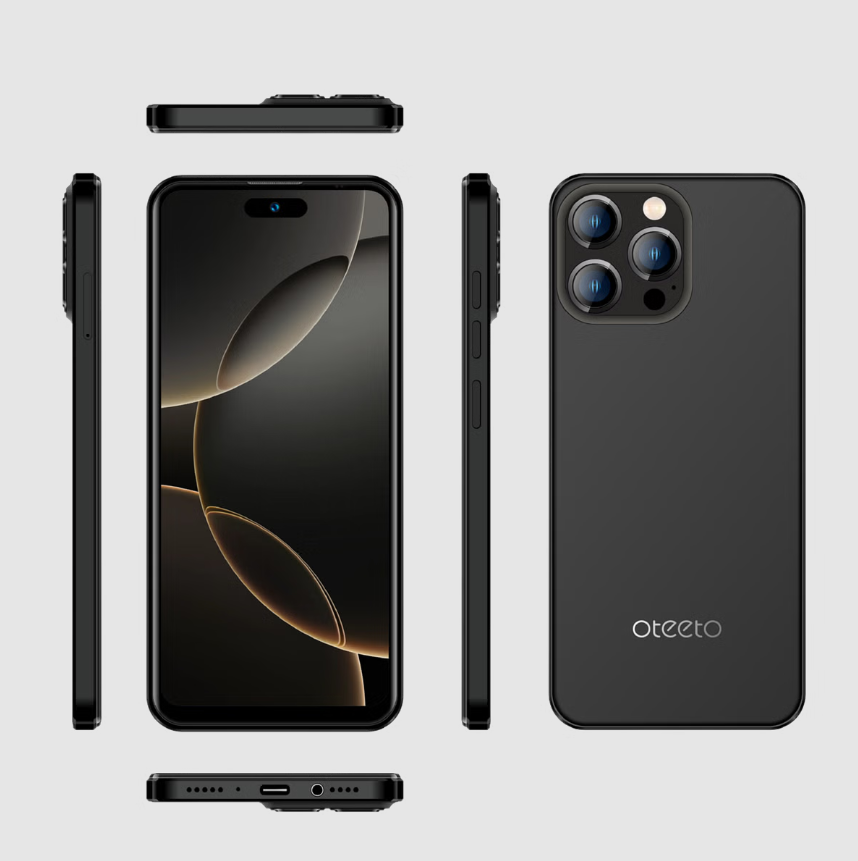 Oteeto M10 Mobile Phone Dual sim 6.56 inch /4G 5000mAH battery 4GB +128GB