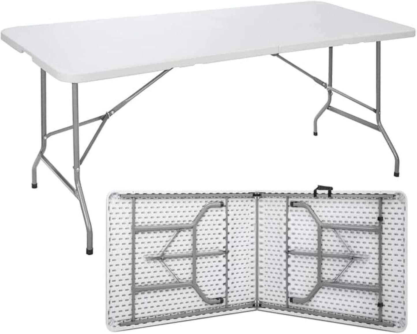 Folding Table 6ft - Plastic Outdoor Folding Dining Table