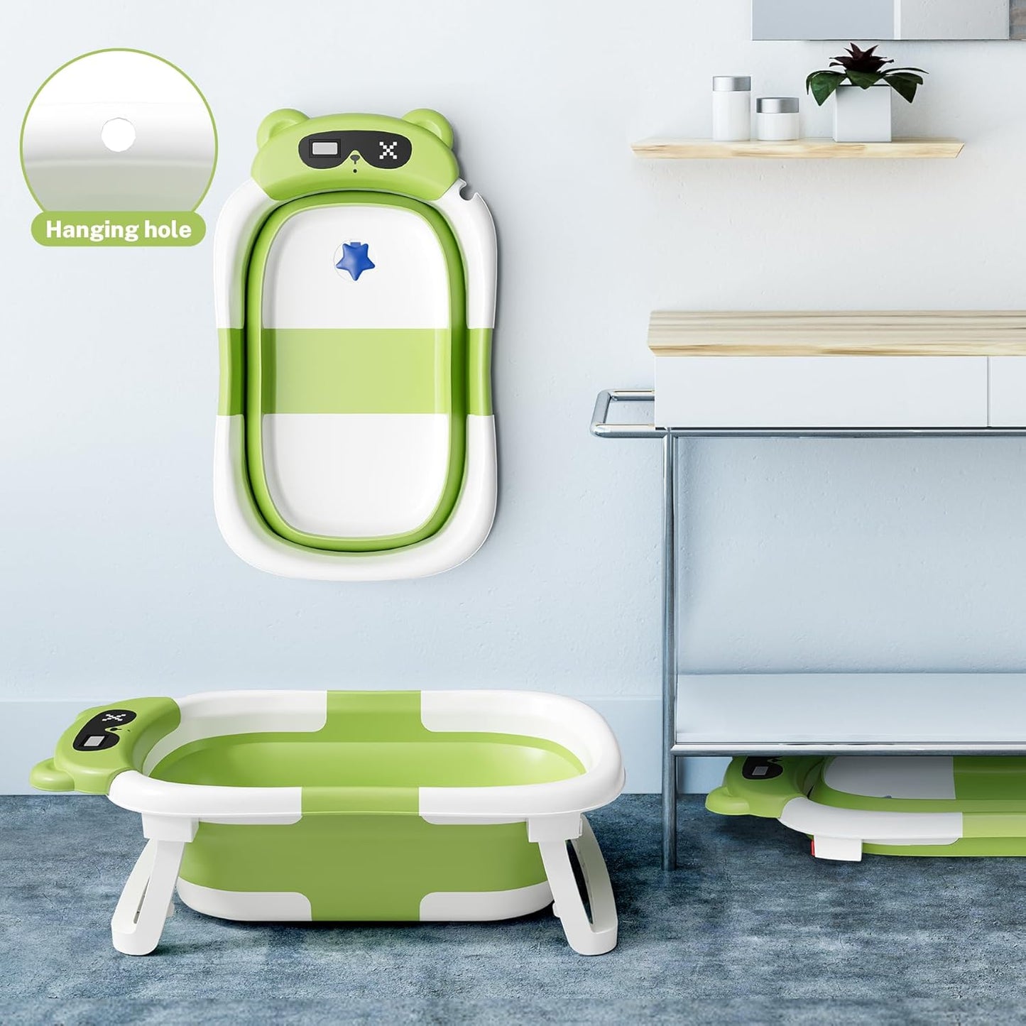 Foldable Baby Bath for Infants to Toddler | Delivery: 2 to 3 business days | Limited stocks available | Hurry before Sold Out