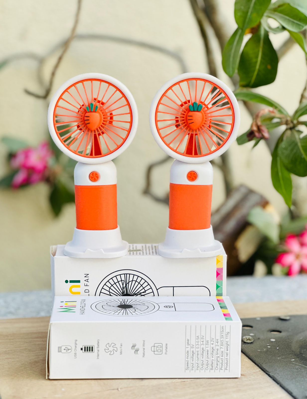 Pocket Fan, Rechargeable Fan with Handle with Base | Limited stocks available