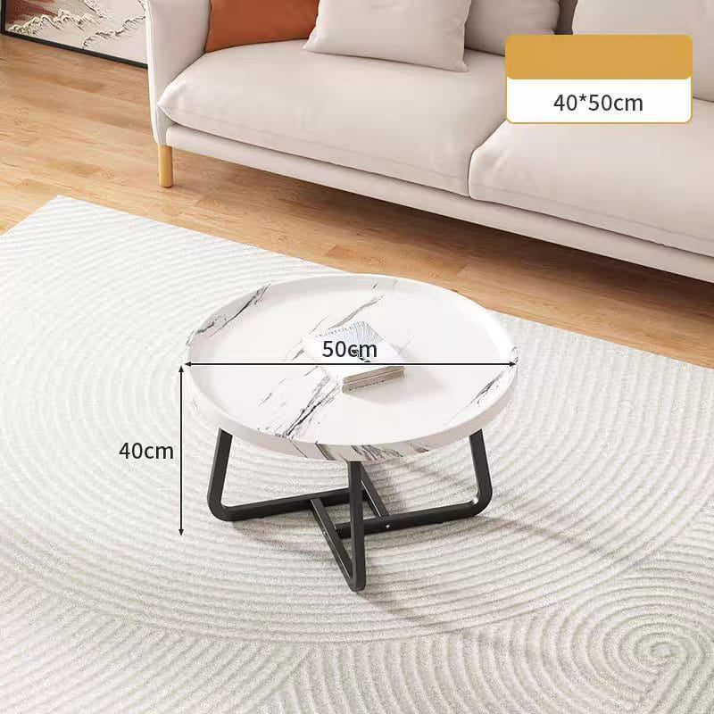 Coffee Table Set of 2, Wood Round End Table Side Tables | Limited stocks available