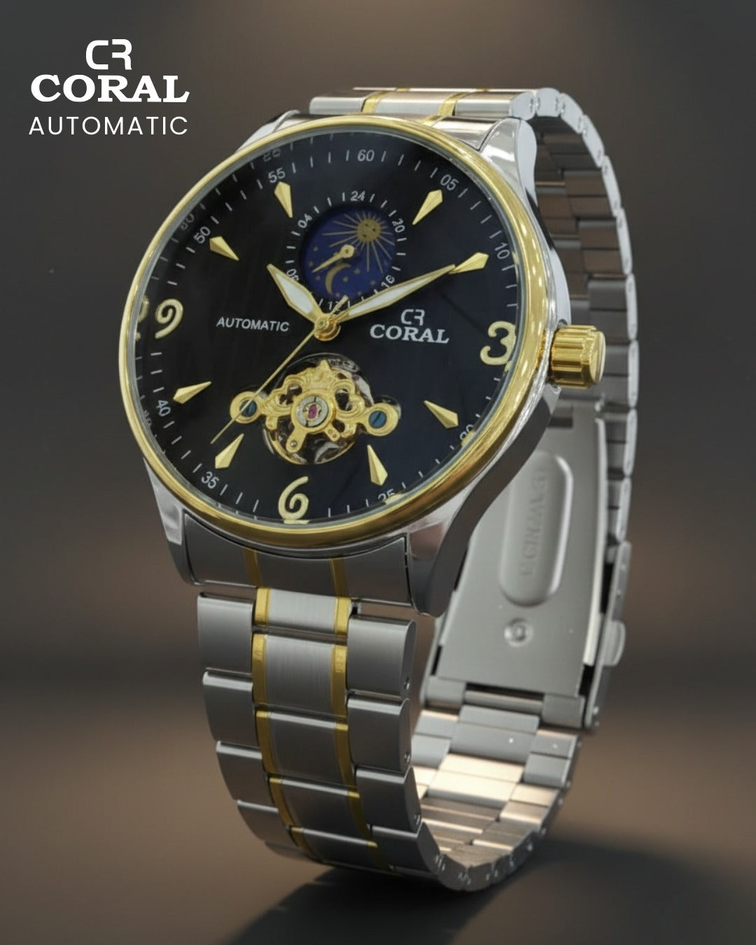 CORAL - Automatic Stainless Steel Premium Watch