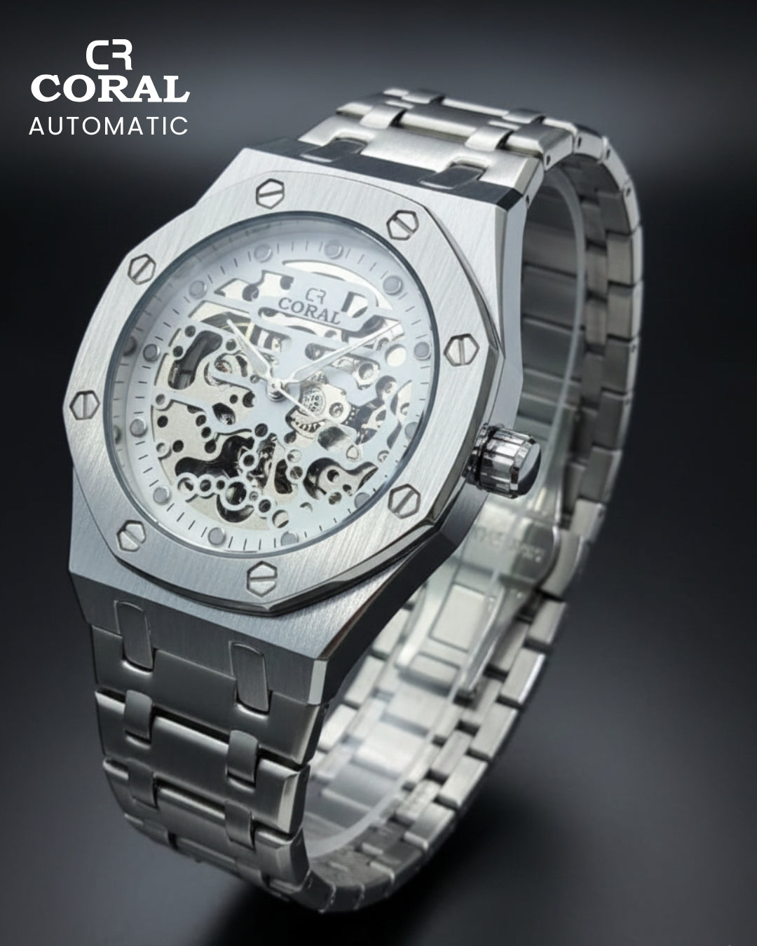 CORAL - Automatic Stainless Steel Premium Watch