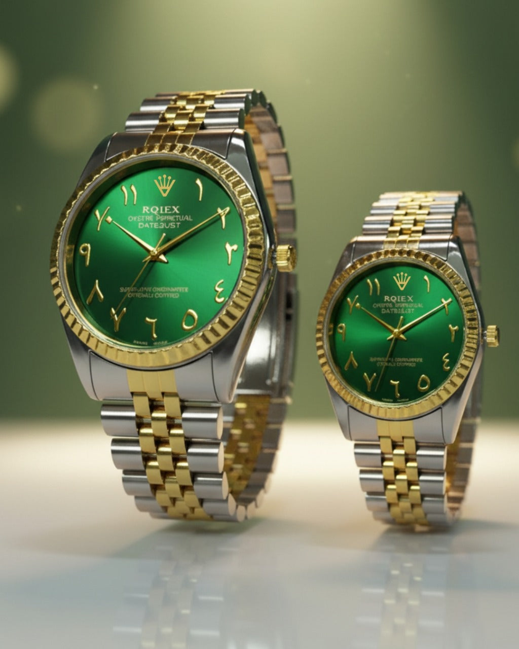 RQIEX - Stainless Steel Premium Quality Couple Watch