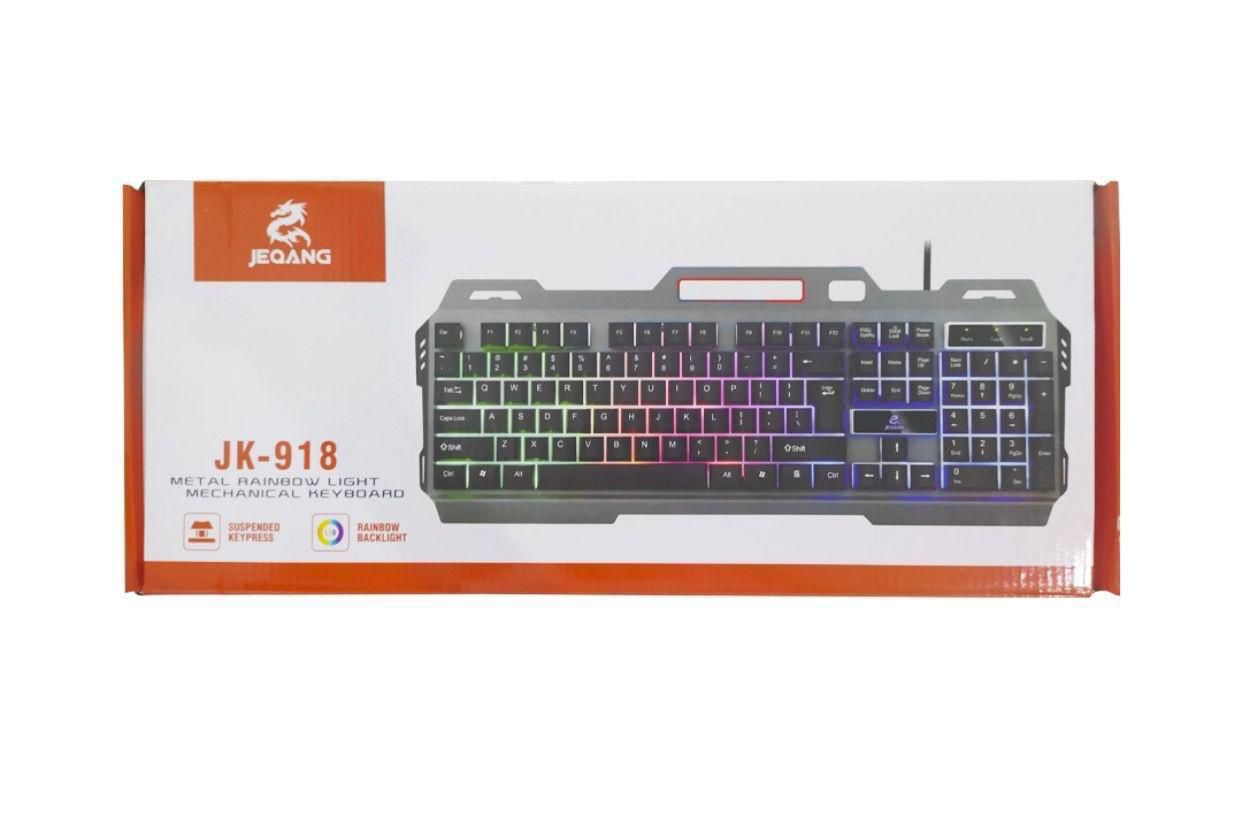 Jeqang JK-918 Optical Gaming Keyboard and Mouse Set with RGB Lighting