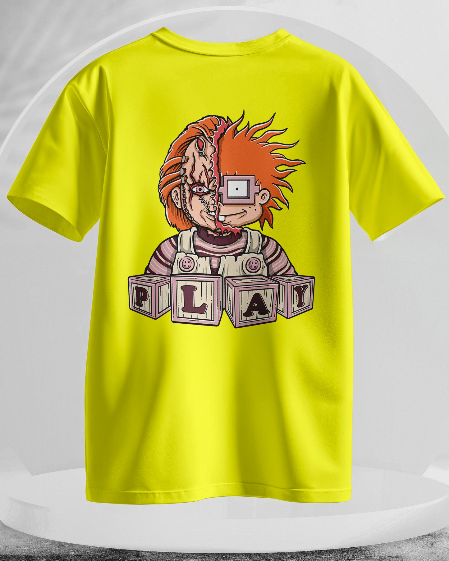 Chucky - Men Stylish Back Printed T-Shirts – (Regular)
