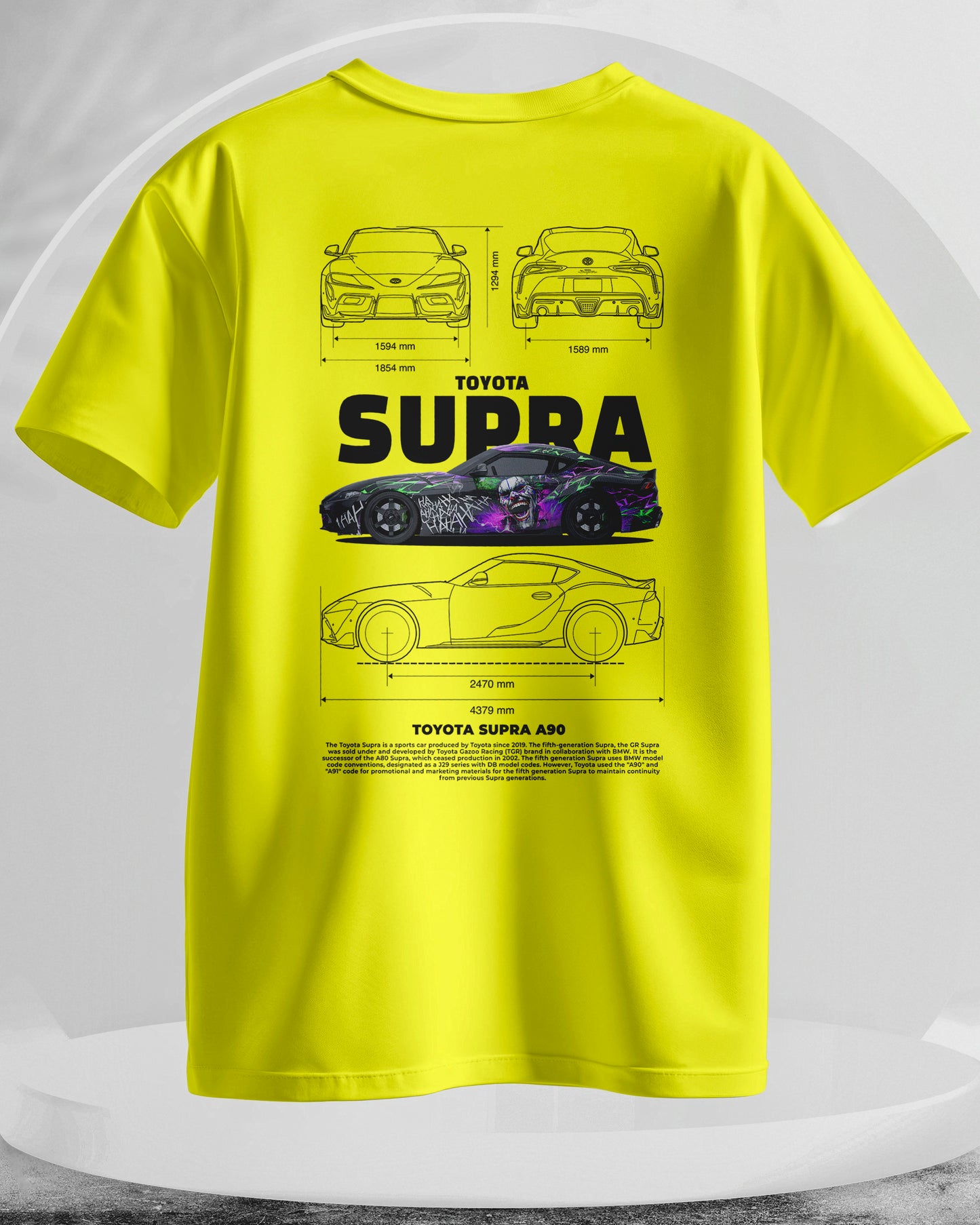 Toyota Supra - Men Stylish Back Printed T-Shirts – (Regular)