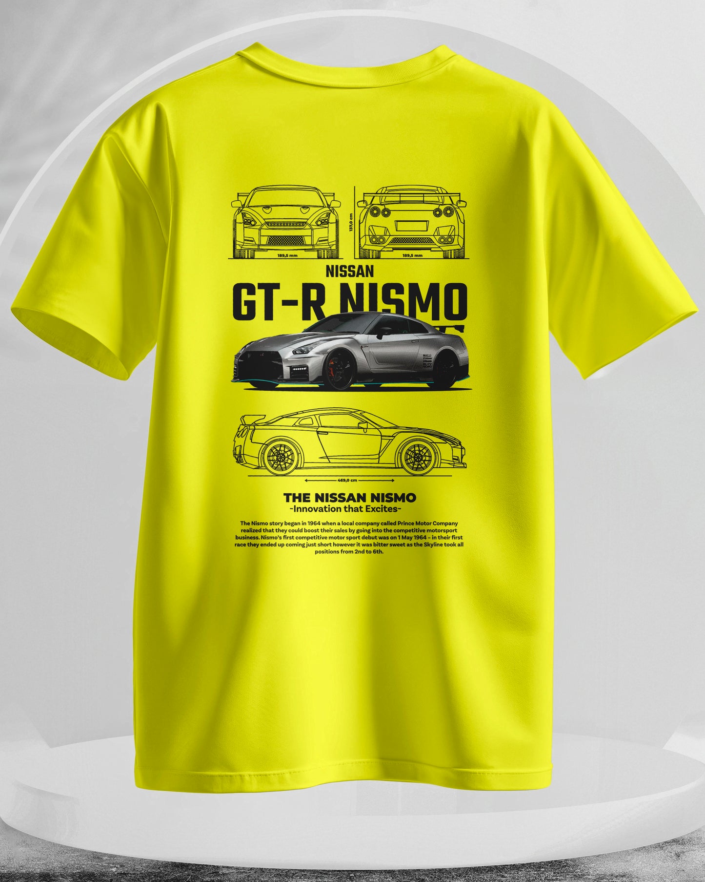 Nissan GT-R Nismo - Men Stylish Back Printed T-Shirts – (Regular)