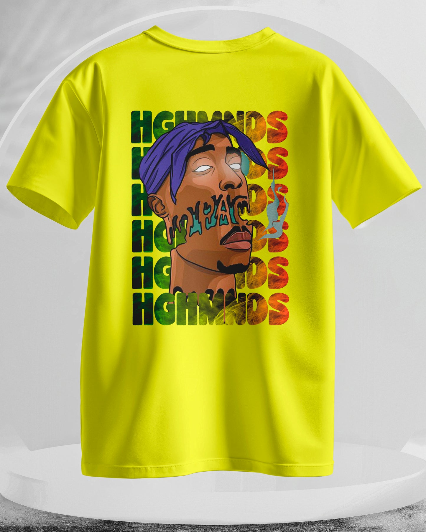 HGHMNDS - Men Stylish Back Printed T-Shirts – (Regular)