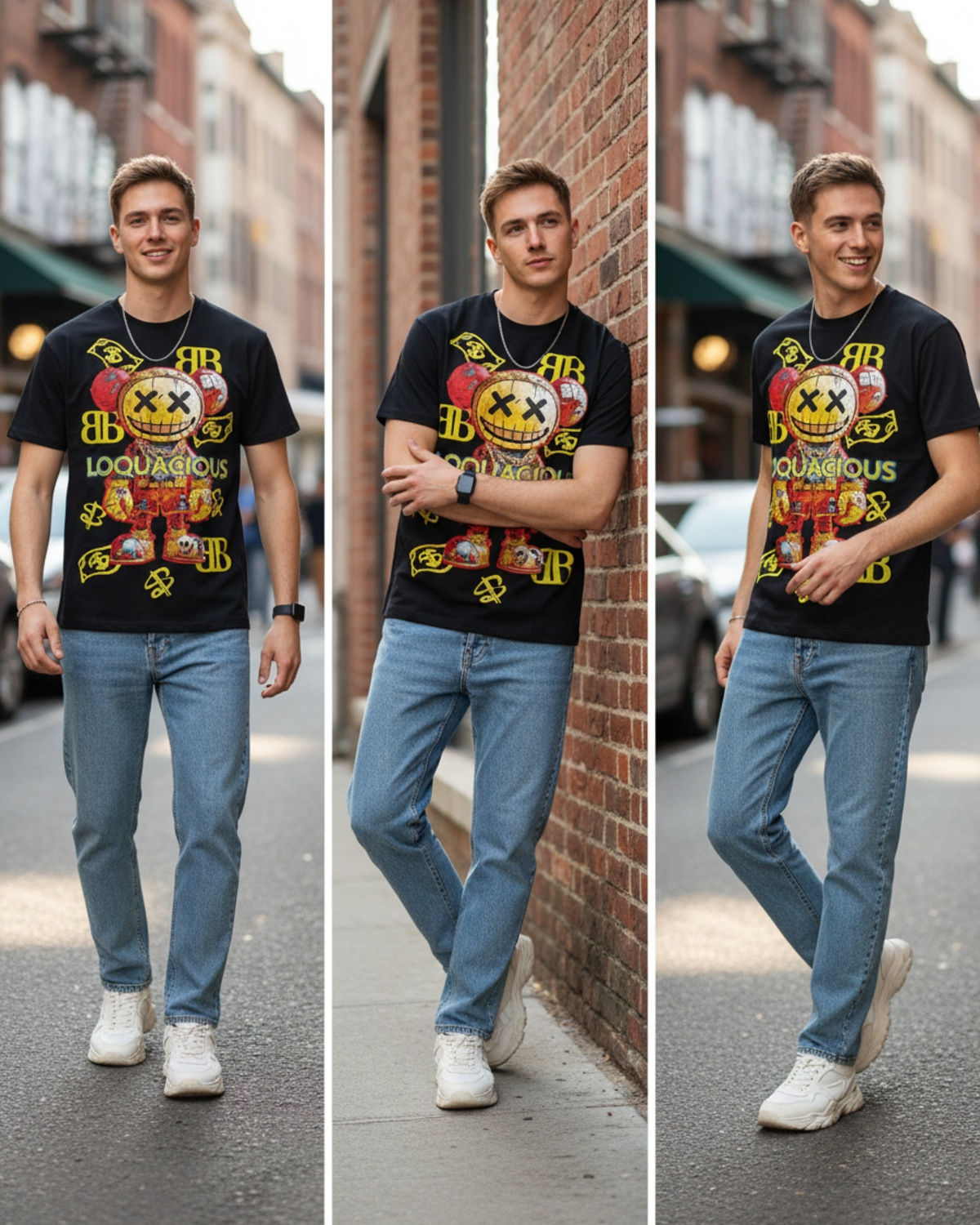 Stylish Custom Printed T-Shirt - Bold Graphic Streetwear Tee