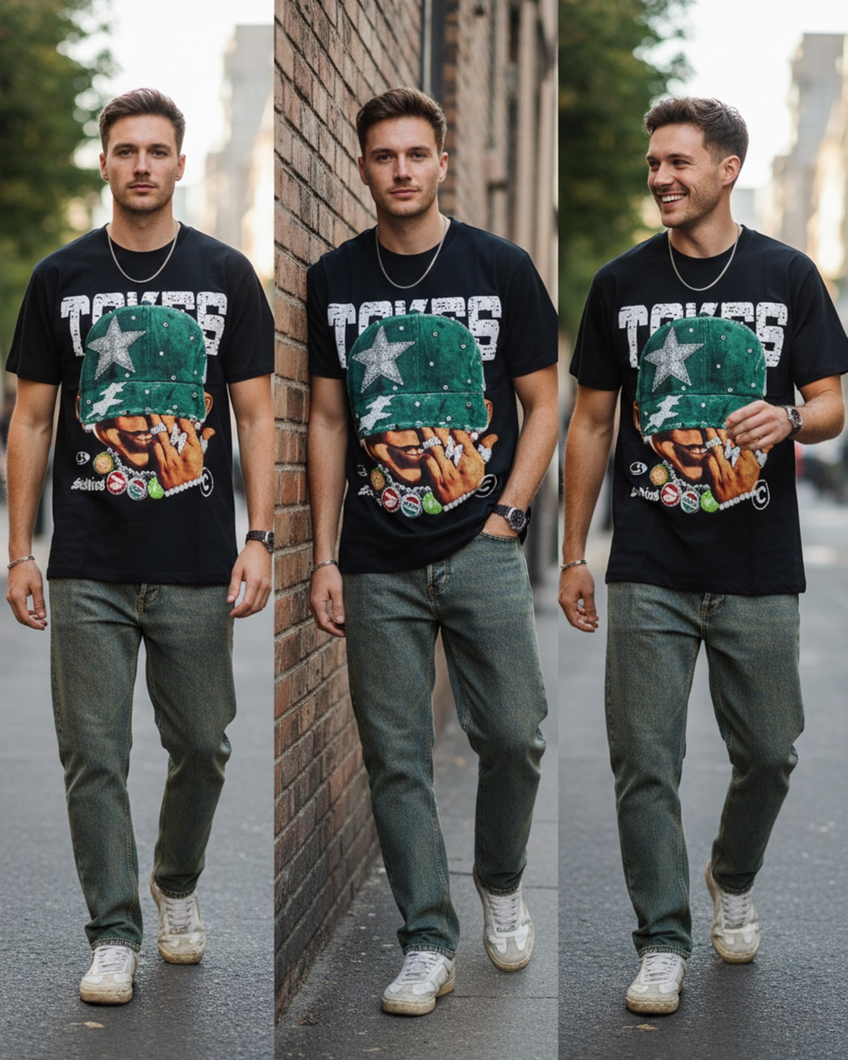 Stylish Custom Printed T-Shirt - Bold Graphic Streetwear Tee