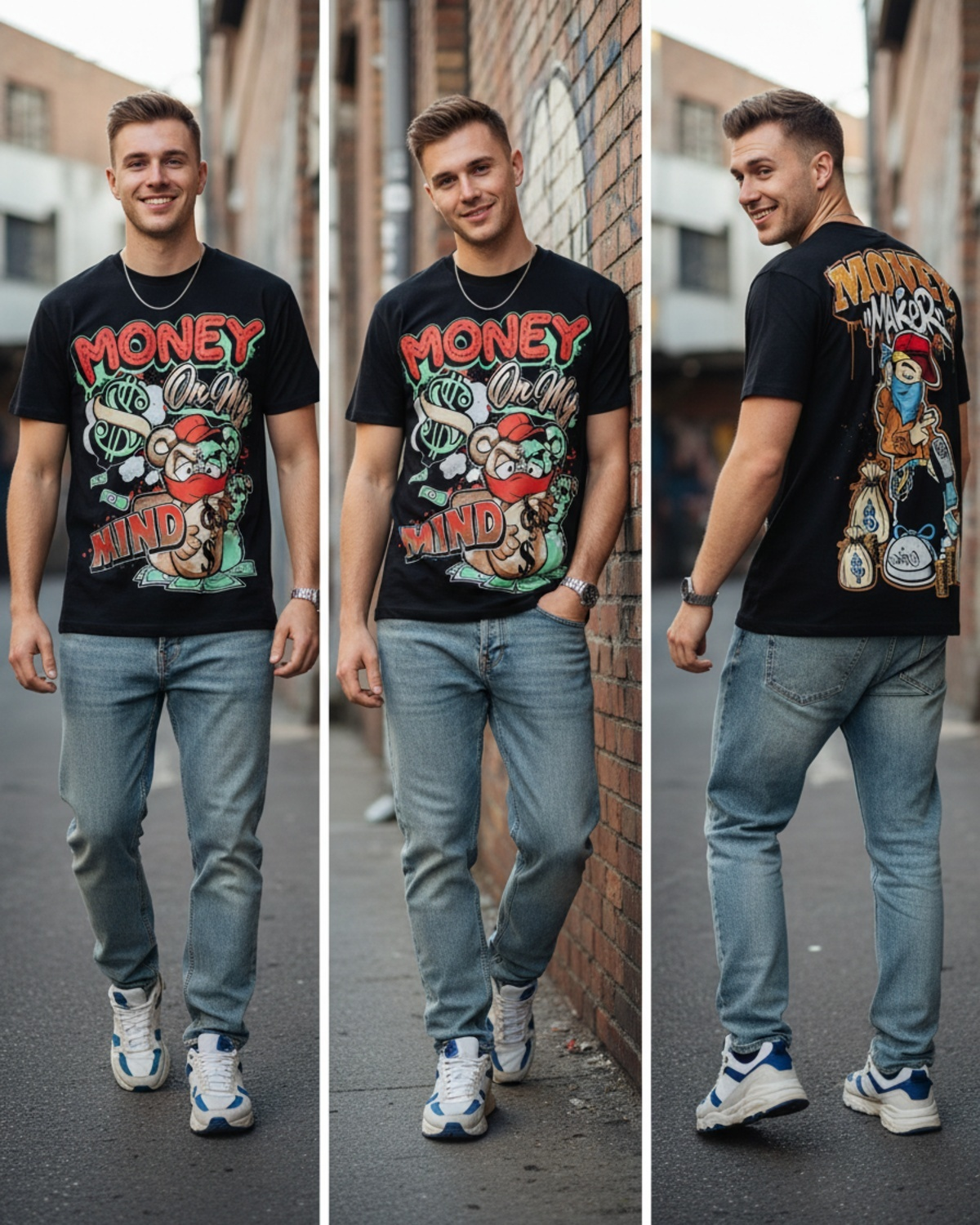 Stylish Custom Printed T-Shirt - Bold Graphic Oversized Tee