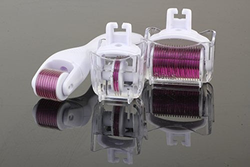 3-in-1 Professional Derma Roller System for Face and Body - Home Use Microneedling Kit for Acne Scars & Skin Care