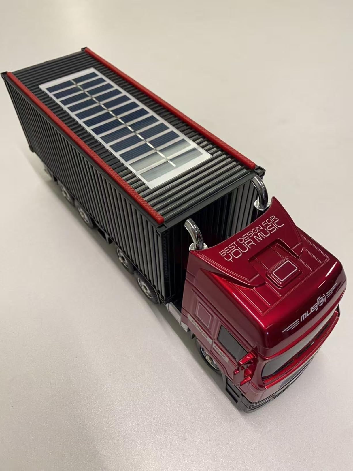 WSTER WS-691 Solar Powered Bluetooth Speaker - Retro Truck Design Portable Wireless Speaker with TWS, FM Radio & USB