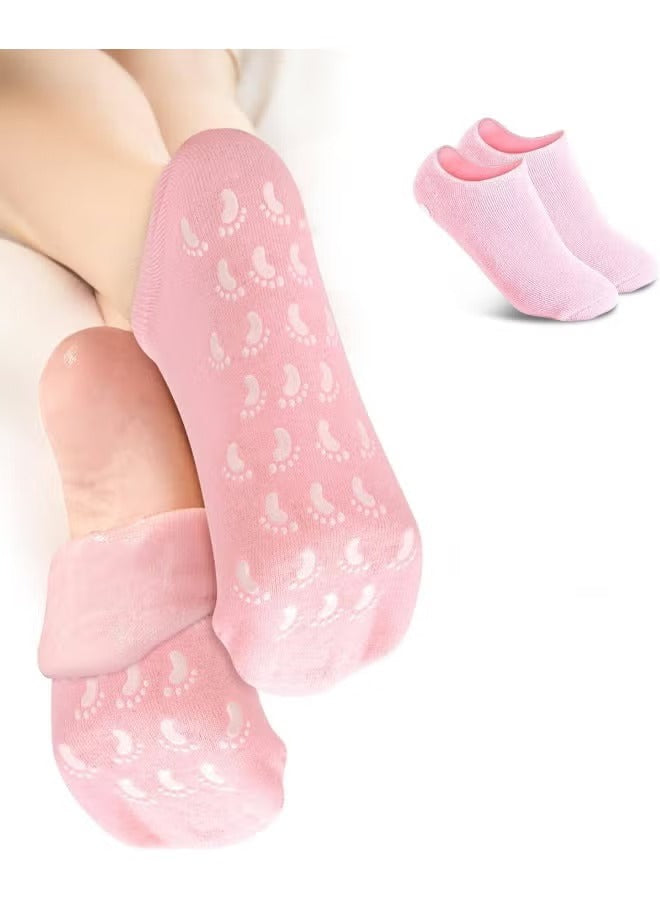 Reusable Moisturizing Gel Spa Socks for Dry Cracked Heels and Skin Repair