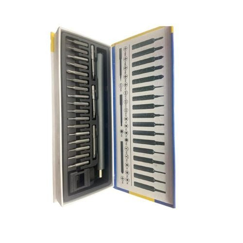 M&R YK-522 Rechargeable Cordless Precision Electric Screwdriver Set with 20 Magnetic Bits