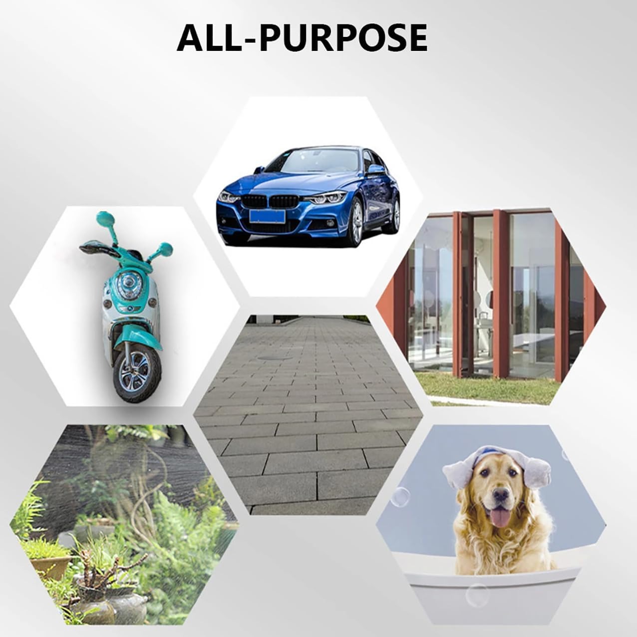 High Pressure Metal Water Spray Gun Nozzle for Car Wash and Gardening