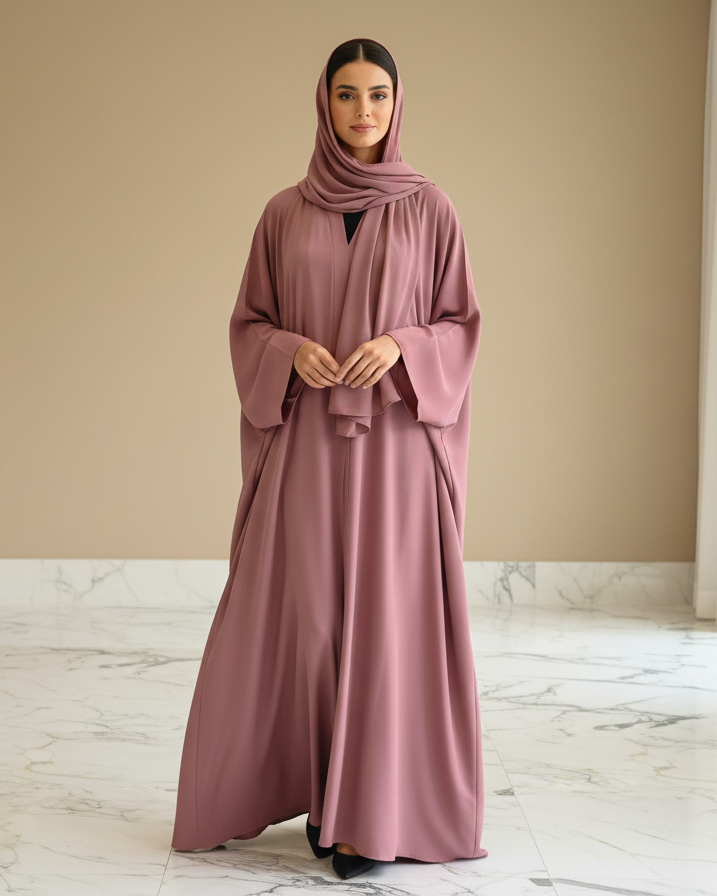 Pink Floyd Abaya - Luxury Dubai Everyday Wear