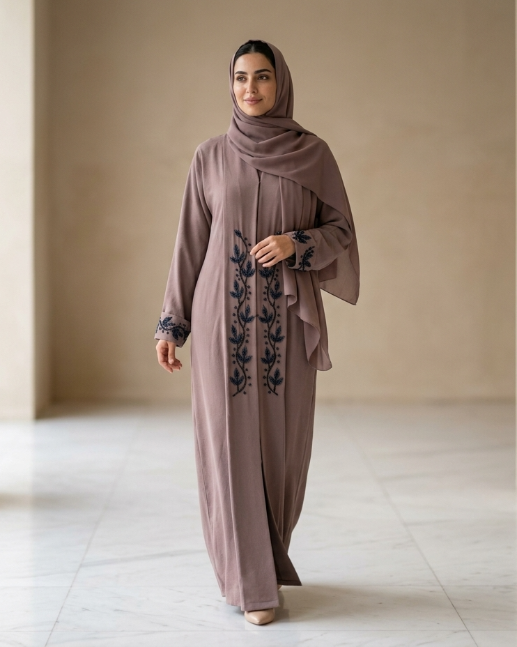 Nirvana Color Abaya - Luxury Dubai Everyday Wear