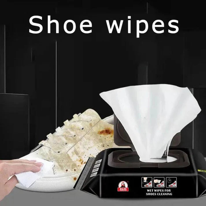 Disposable Shoe Cleaning Wipes | Quick Shine Clean Wet Wipes (30 Wipes In 1 Packet)
