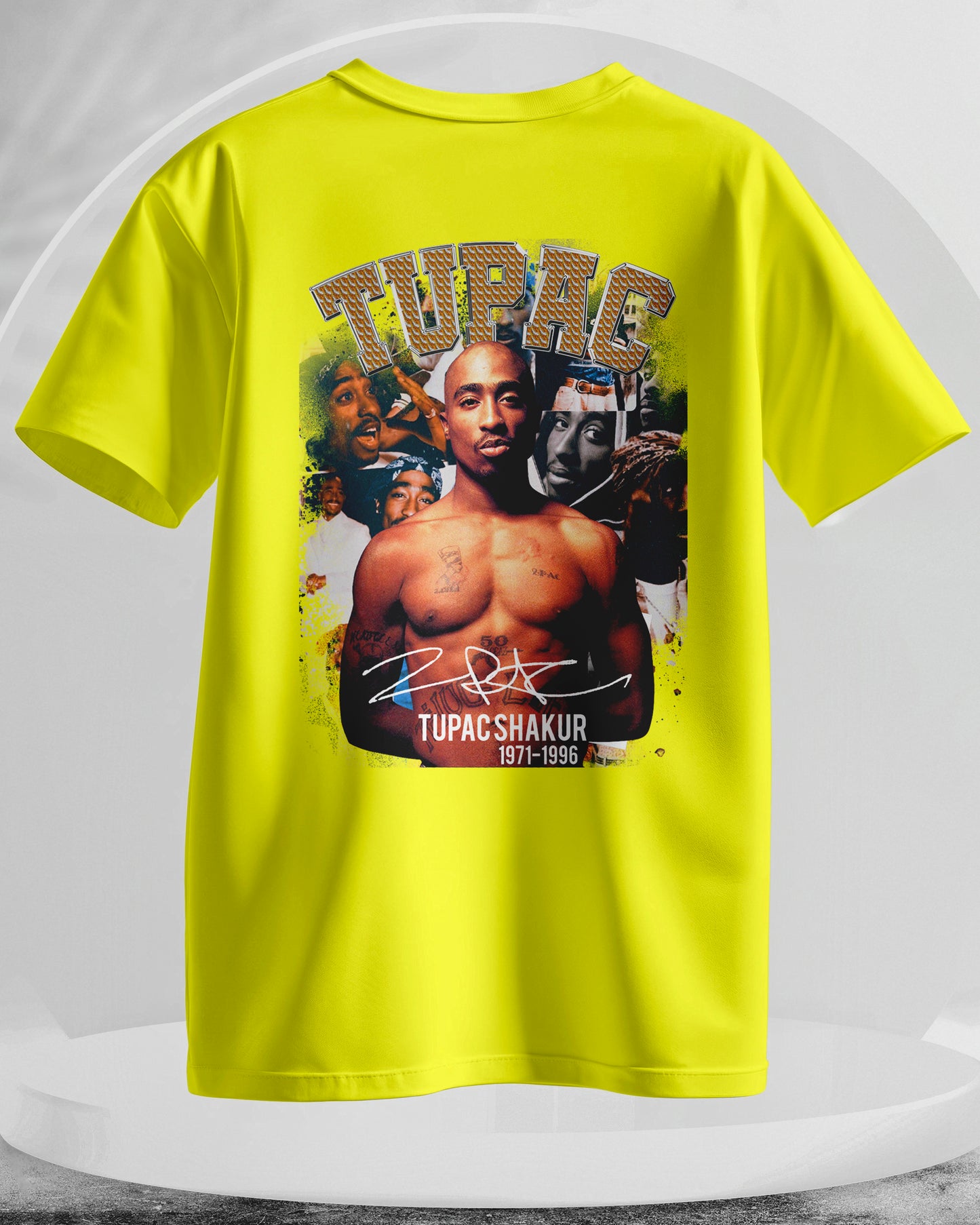 Tupac Shakur - Men Stylish Back Printed T-Shirts – (Regular)