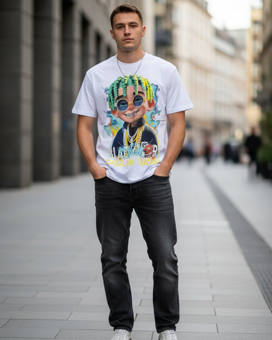 Stylish Custom Printed T-Shirt - Vibrant Graphic Cartoon Tee