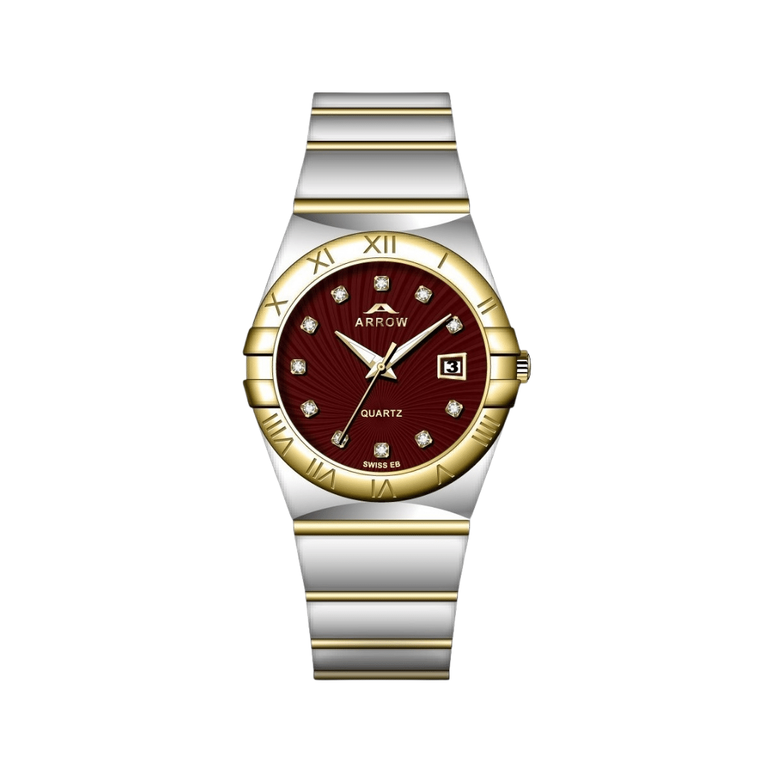 Arrow Luxury Men’s Analog Display With Date | Stainless Steel Strap | With Color Variations (5908)-KYAMSTORE