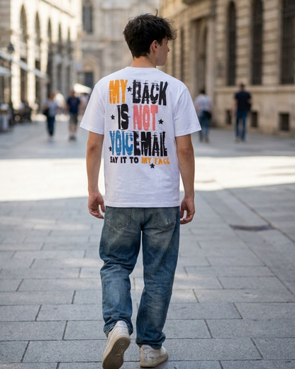 Stylish Custom Printed T-Shirt - Bold Graphic Streetwear Tee with Back Print
