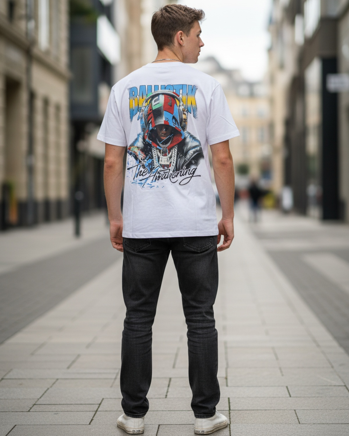 Stylish Custom Printed T-Shirt - Bold Graphic Urban Tee