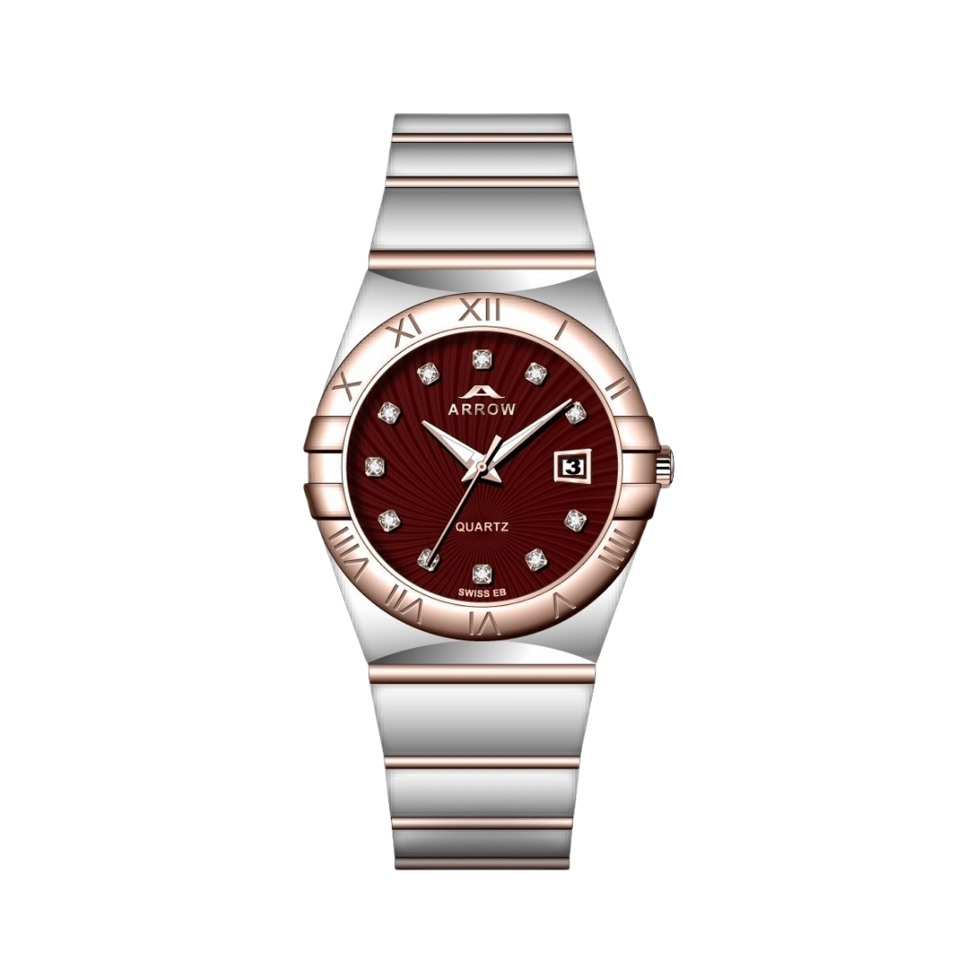 Arrow Luxury Men’s Analog Display With Date | Stainless Steel Strap | With Color Variations (5908)-KYAMSTORE