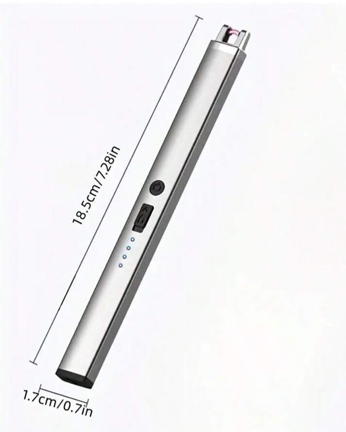 ولاعة شموع إلكترونية مقاومة للرياح ولاعة بدون لهب قابلة لإعادة الشحن عبر USB