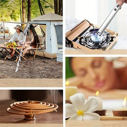 ولاعة شموع إلكترونية مقاومة للرياح ولاعة بدون لهب قابلة لإعادة الشحن عبر USB