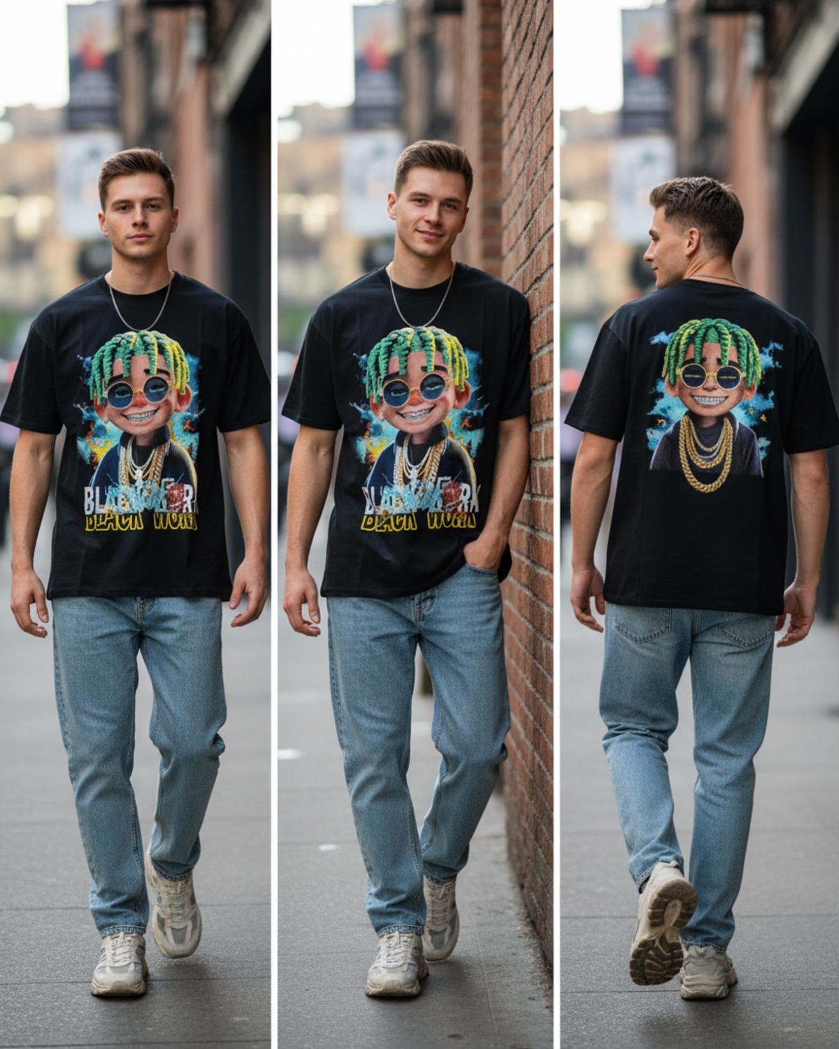 Stylish Custom Printed T-Shirt - Bold Graphic Oversized Tee