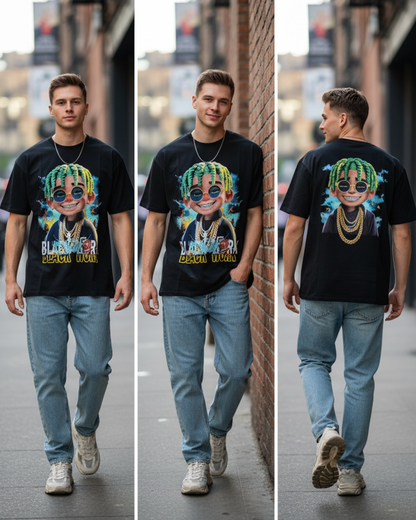 Stylish Custom Printed T-Shirt - Bold Graphic Oversized Tee
